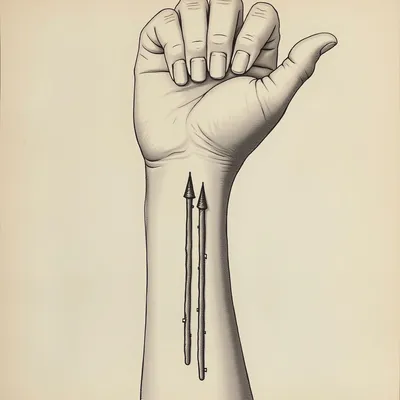 Two Lines on Forearm Tattoo Meaning & Symbolism
