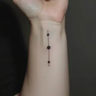 The Meaning Behind a 3 Dots Tattoo on a Woman's Wrist