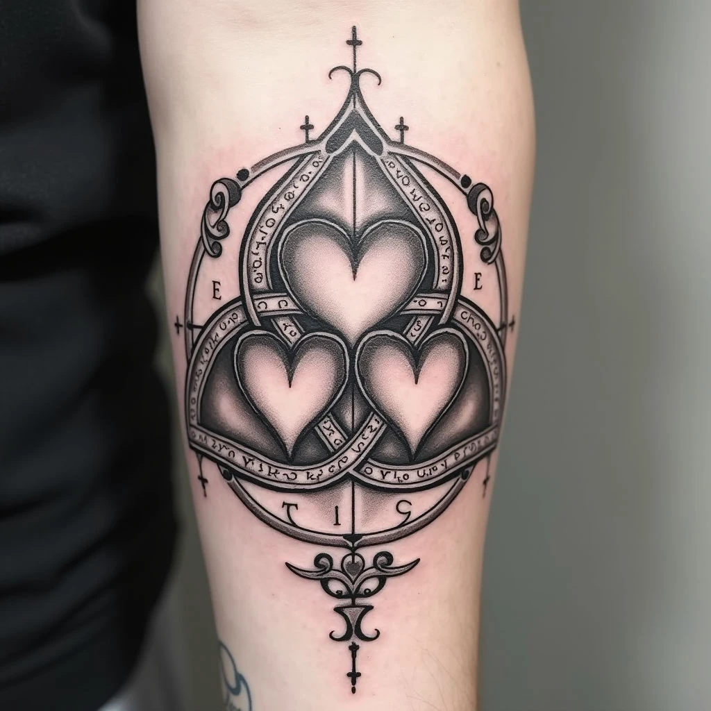 Three Heart Tattoo Ideas: Symbolism & Design Inspiration