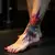 Abstract Foot Tattoos for Women: Colorful & Unique Designs