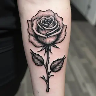 The Enduring Allure of Small American Traditional Black and White Tattoos