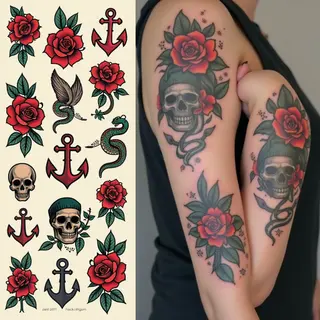 Micro Tattoo Collection: American Traditional Inspiration