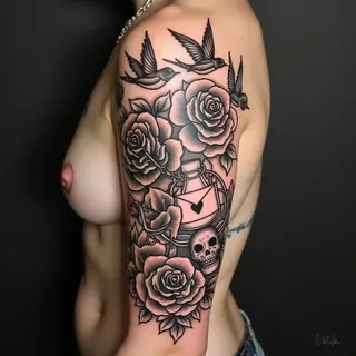 Classic American Traditional Tattoo Design