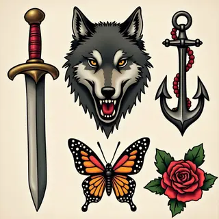 American Traditional Flash Sheet Design