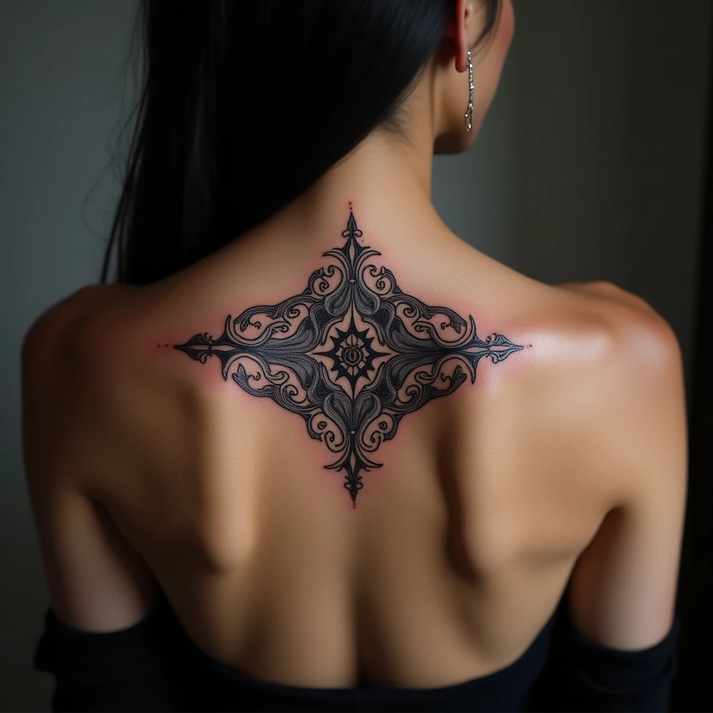 Divine Arabic Calligraphy Collarbone Tattoos for Women