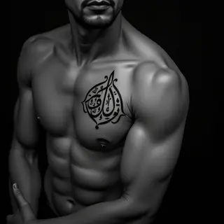 Religious Arabic Calligraphy Tattoo for Men