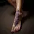 Violet Surreal Mehndi Design for Your Foot