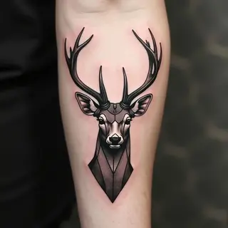 Geometric Wildlife Tattoo Designs for Men