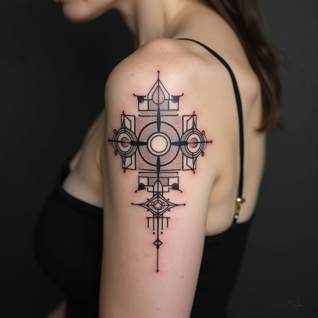Geometric Arm Tattoo Designs: Inspiration & Techniques
