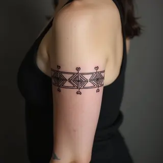 Geometric Armband Tattoo Design