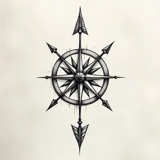 Arrow Compass Tattoo: Meaning & Symbolism for Healing