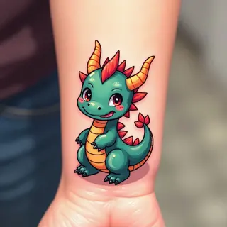 Tiny Treasures: Exploring Small Baby Dragon Tattoo Designs