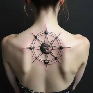 Celestial Back Tattoo: A Cosmic Exploration