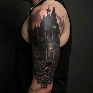 Half Sleeve Tattoo Ideas for Men: Dark Visions & Gothic Echoes
