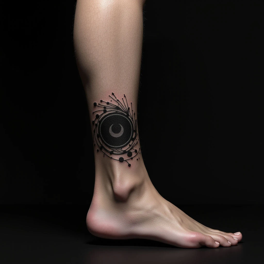 Black Band Ankle Tattoo: Meaning & Biomechanical Design