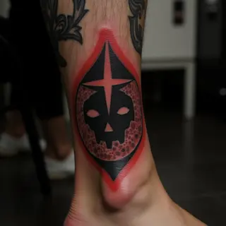 Powerful Biomechanical Ankle Tattoos for Fathers & Sons