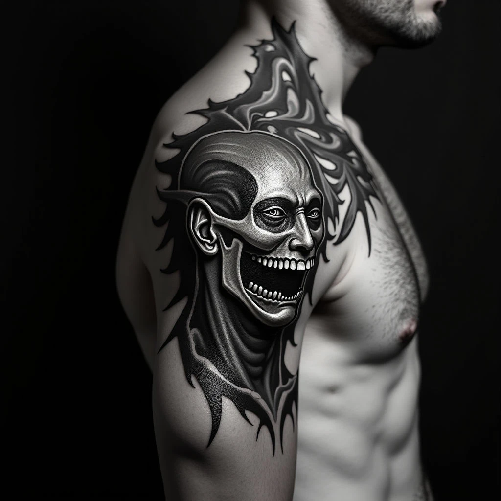 Forearm Cover-Up Tattoos: Biomechanical Designs for Men