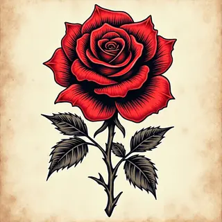 What is the Black and Red Tattoo Style Called?