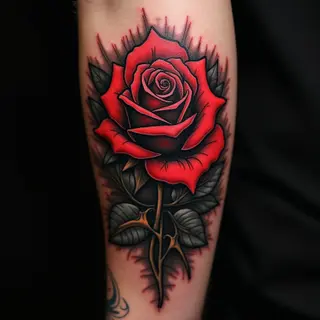 What Are Black and Red Tattoos Called?