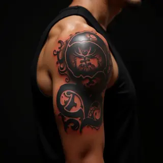 Epic Calligraphy Shoulder Tattoos for Men - XXL Designs