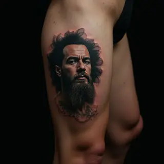 Small Leg Tattoo Cover-Ups: Black & Grey Inspiration