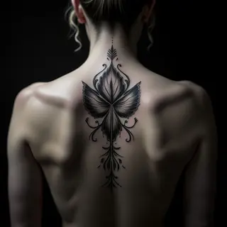 Delicate Back Tattoos for Women Over 50: Linework Inspiration