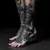 Biomechanical Foot Cover Up: Transforming Black & Grey Tattoos
