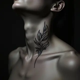 Tiny Neck Tattoos: Linework Inspiration for Subtle Ink