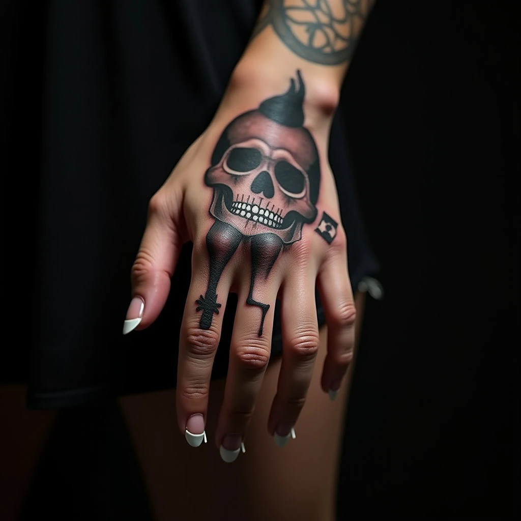Trash Polka Knee Tattoo Ideas for Women - Small & Beautiful