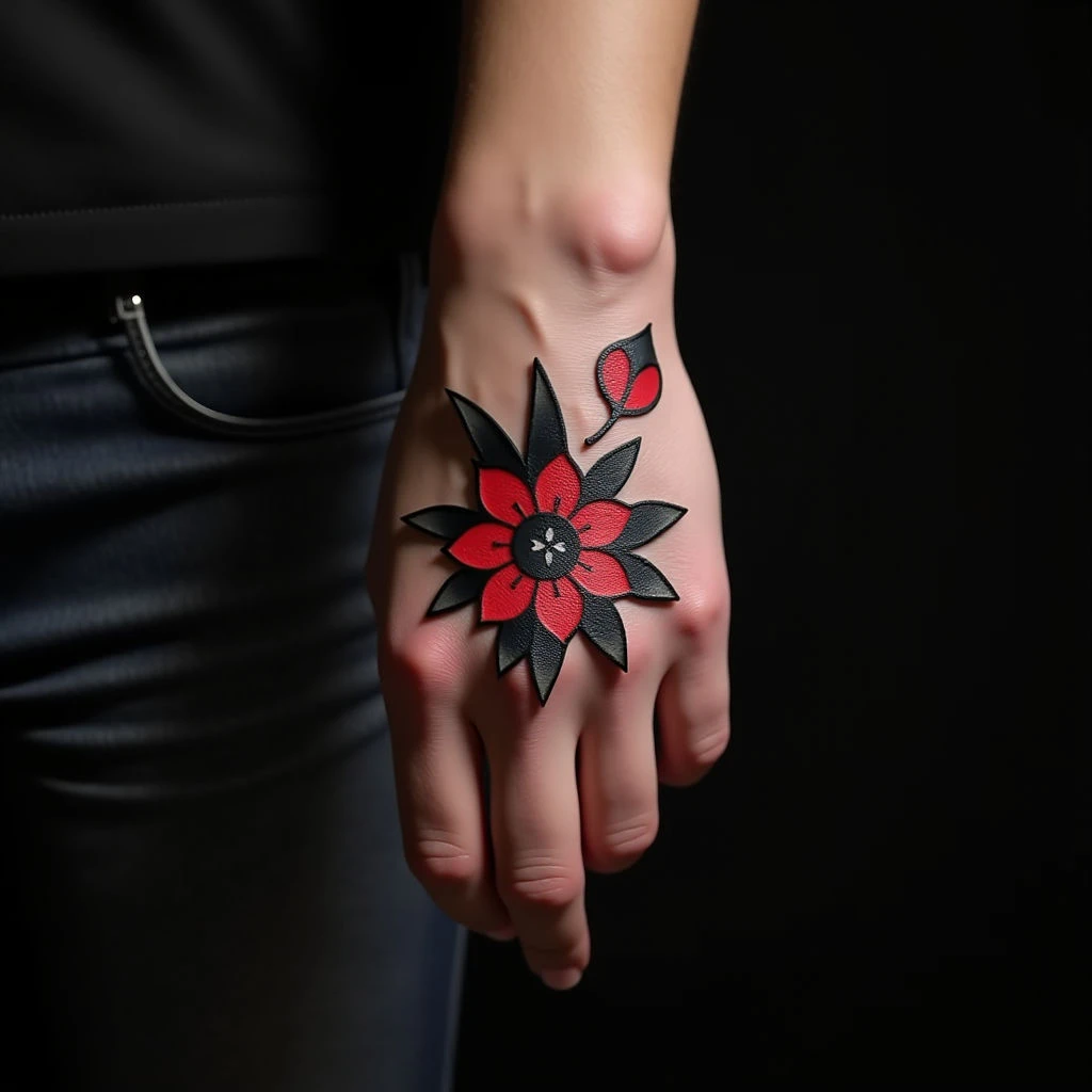 Small Traditional Finger Tattoos: Black & Grey Wrist Inspiration
