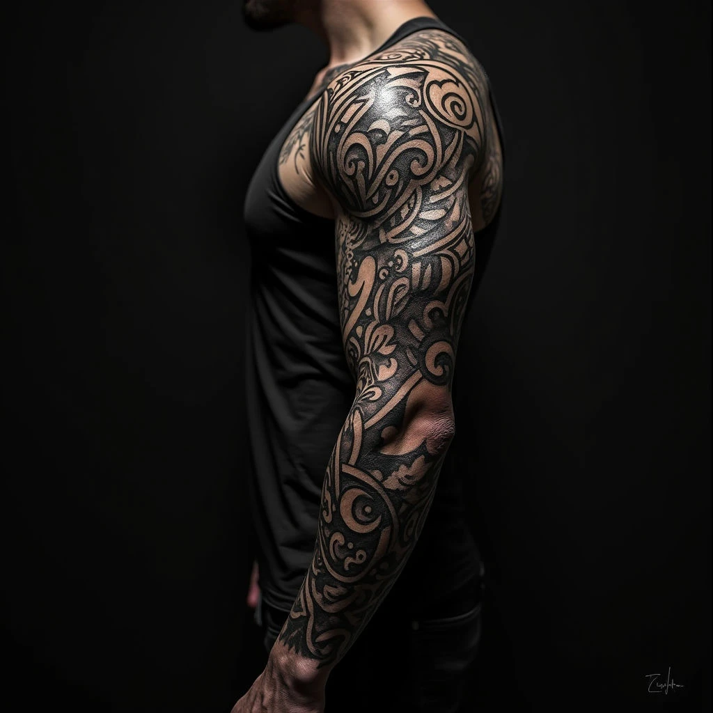 Black Tattoo Sleeve Ideas for Men: A Comprehensive Guide