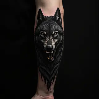 Devour: A Blackout Wolf Sleeve That Howls From The Shadows