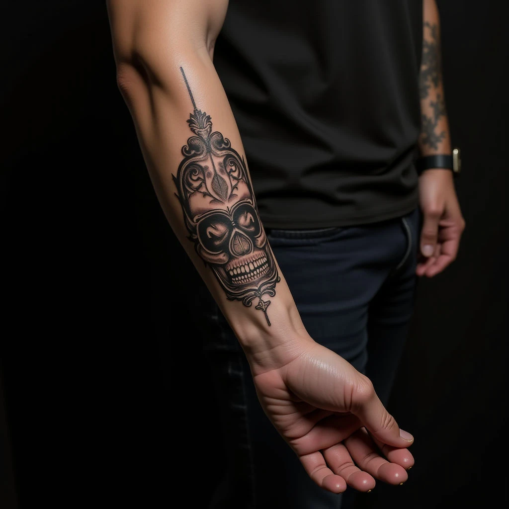 Powerful Blackwork Family Tattoos for Guys