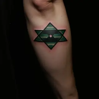 Two Black Rings Tattoo: Meaning & Geometric Face Design