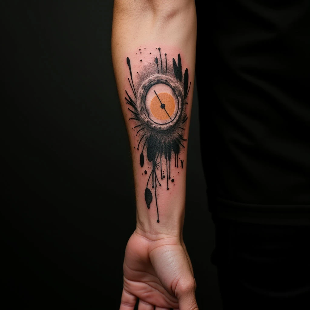 Forearm Linework Tattoos for Guys: Bold Black Designs