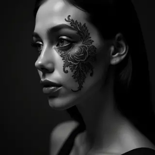 Embroidery Tattoos: A Blackwork Facial Art Guide