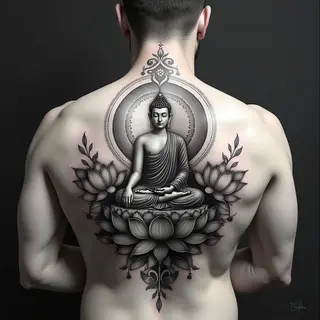Buddhist Tattoo Symbols and Meanings for Guys