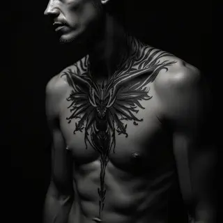 Unleash Darkness: Chest Tattoo Designs for Emotional Impact
