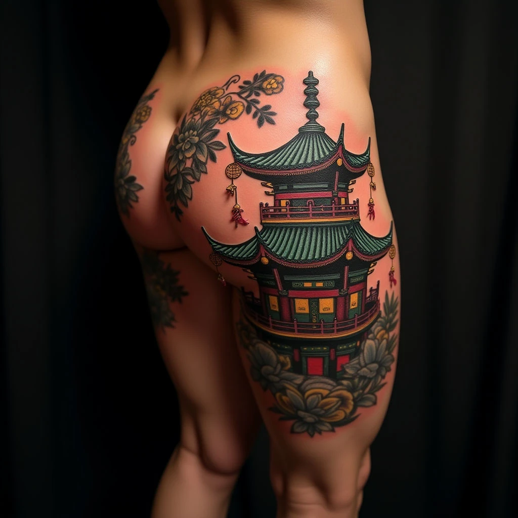 Powerful Chinese Character Tattoo Designs for Your Thigh