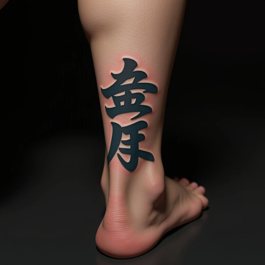 Elegant Chinese Letter Ankle Tattoos: Inspiration & Meaning
