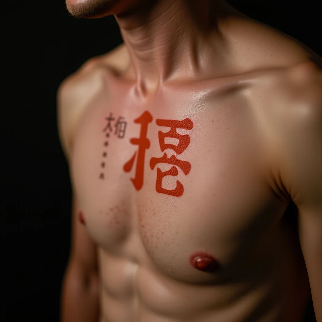 Tiny Chinese Script Tattoo Ideas for Men & Women