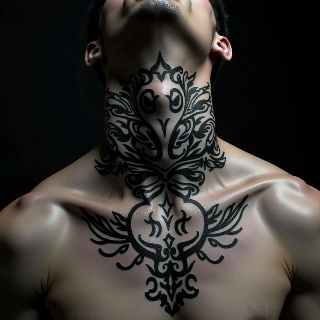 Bold Chinese Symbol Tattoos for Guys: Meaning & Neck Designs