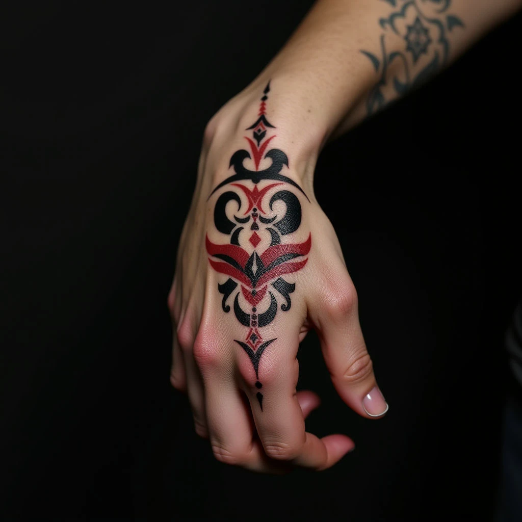 Korean Name Tattoos: Powerful Tribal Hand Designs