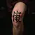 Copper Linework Chinese Script Tattoos for the Knee - Meaningful Designs
