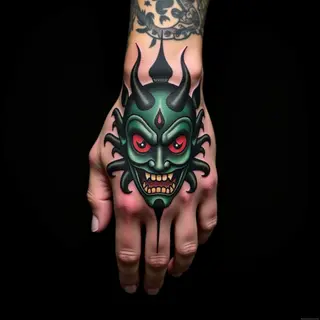 Decoding the Oni Mask Tattoo: Meaning & Design Ideas