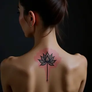 Small Lotus Flower Tattoo: Meaning & Trash Polka Design