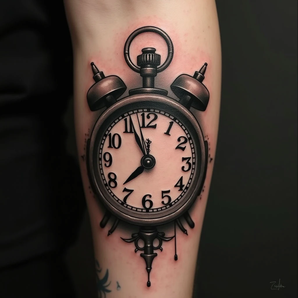 The Timeless Art of Clock Tattoos: Symbolism & Design Inspiration