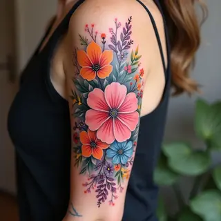 Colorful Arm Tattoo Ideas: A Guide to Expression & Healing