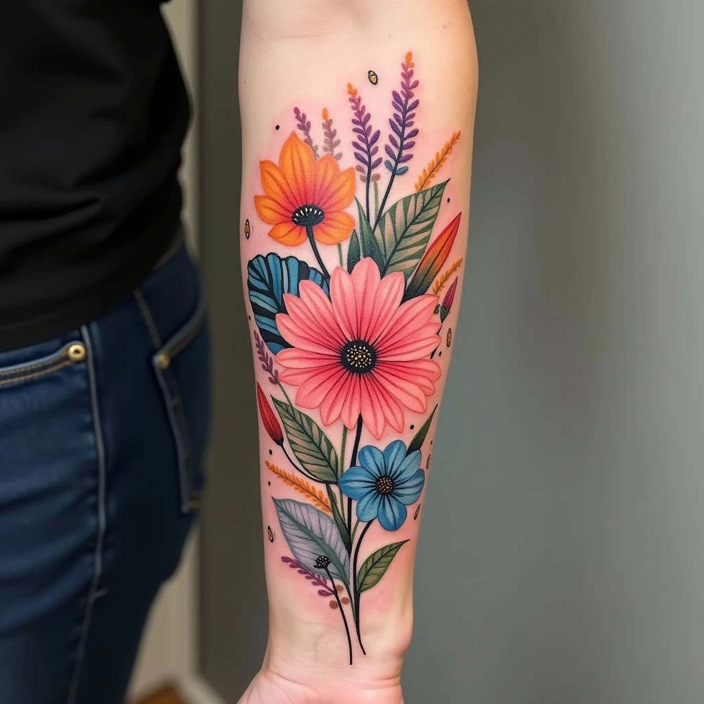 Colorful Forearm Tattoo Ideas: A Guide to Vibrant Designs