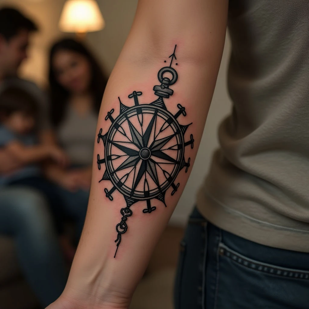 Compass Forearm Tattoo: Meaning & Design Inspiration